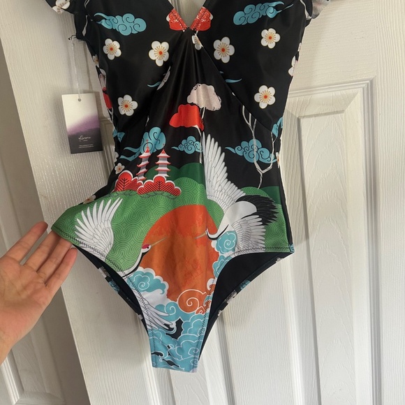 Averie Swimsuit Harlow Asian inspired print - Picture 3 of 9